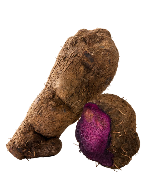 Ubé frais, igname violet entier vendu par Croissy Fruits en France
