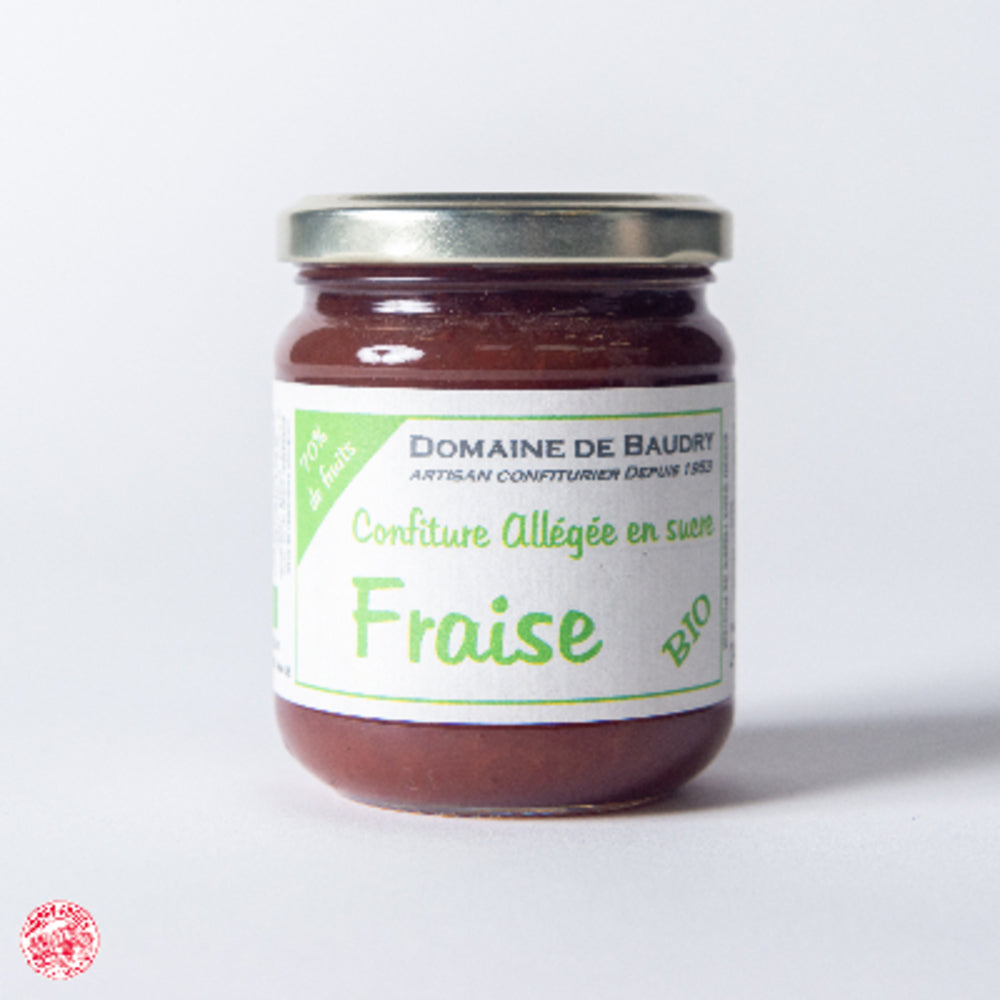 Confiture Allégée Bio Fraise (240g)