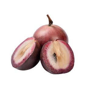 milk fruit exotique entier à la peau violette brillante