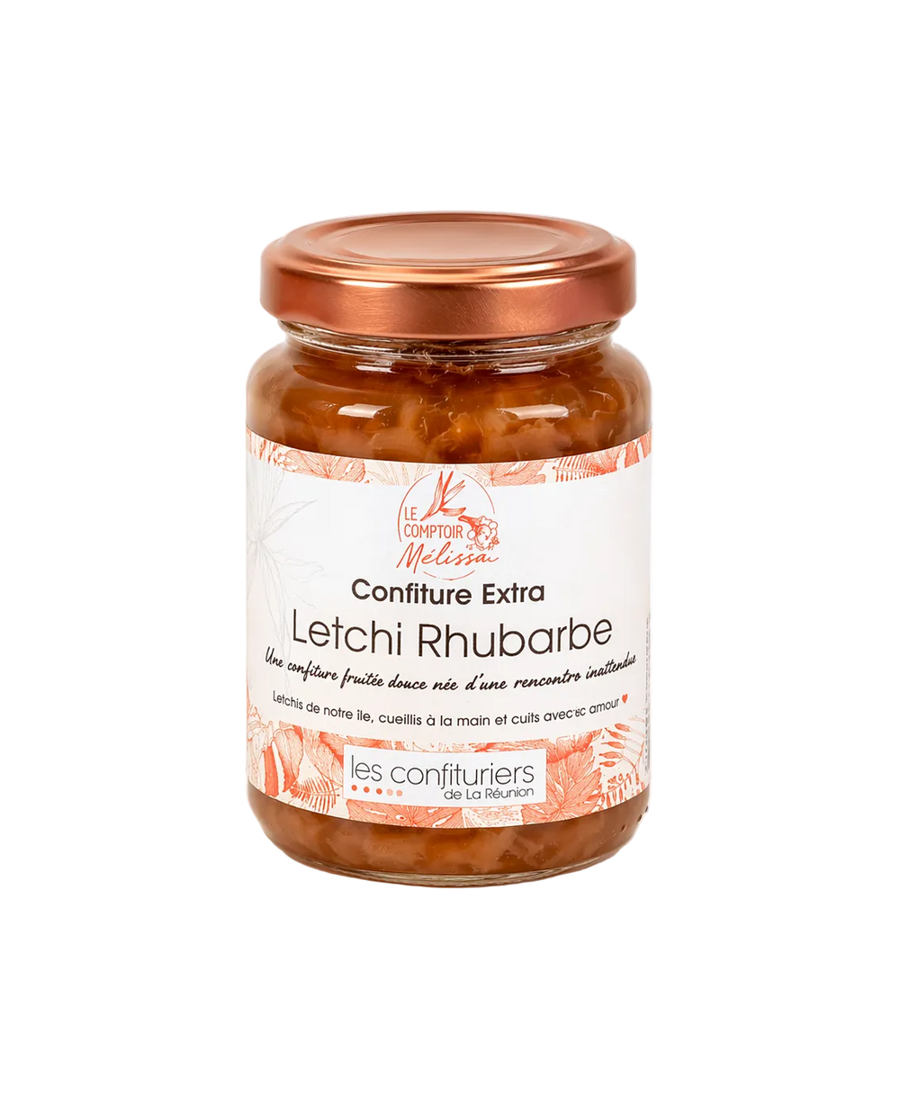 Confiture Extra letchi Rhubarbe (teneur en fruits 92%)