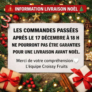 EXPÉDITION NOËL DATE LIMITE : 17 DÉCEMBRE À 18 H