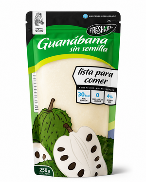 Pulpe de Corossol avec Morceaux – Guanabana d'Équateur 250g