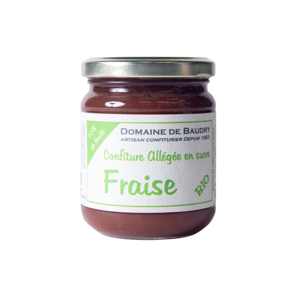 Confiture Allégée Bio Fraise (240g)