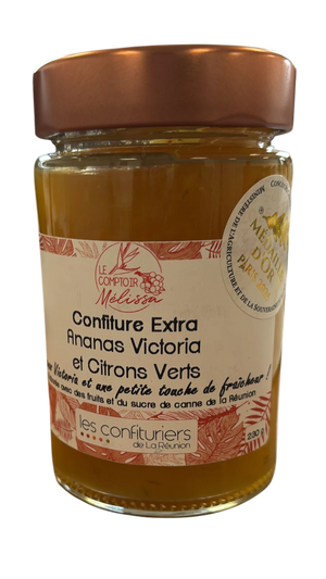 Confiture Extra Ananas Victoria et Citrons Verts