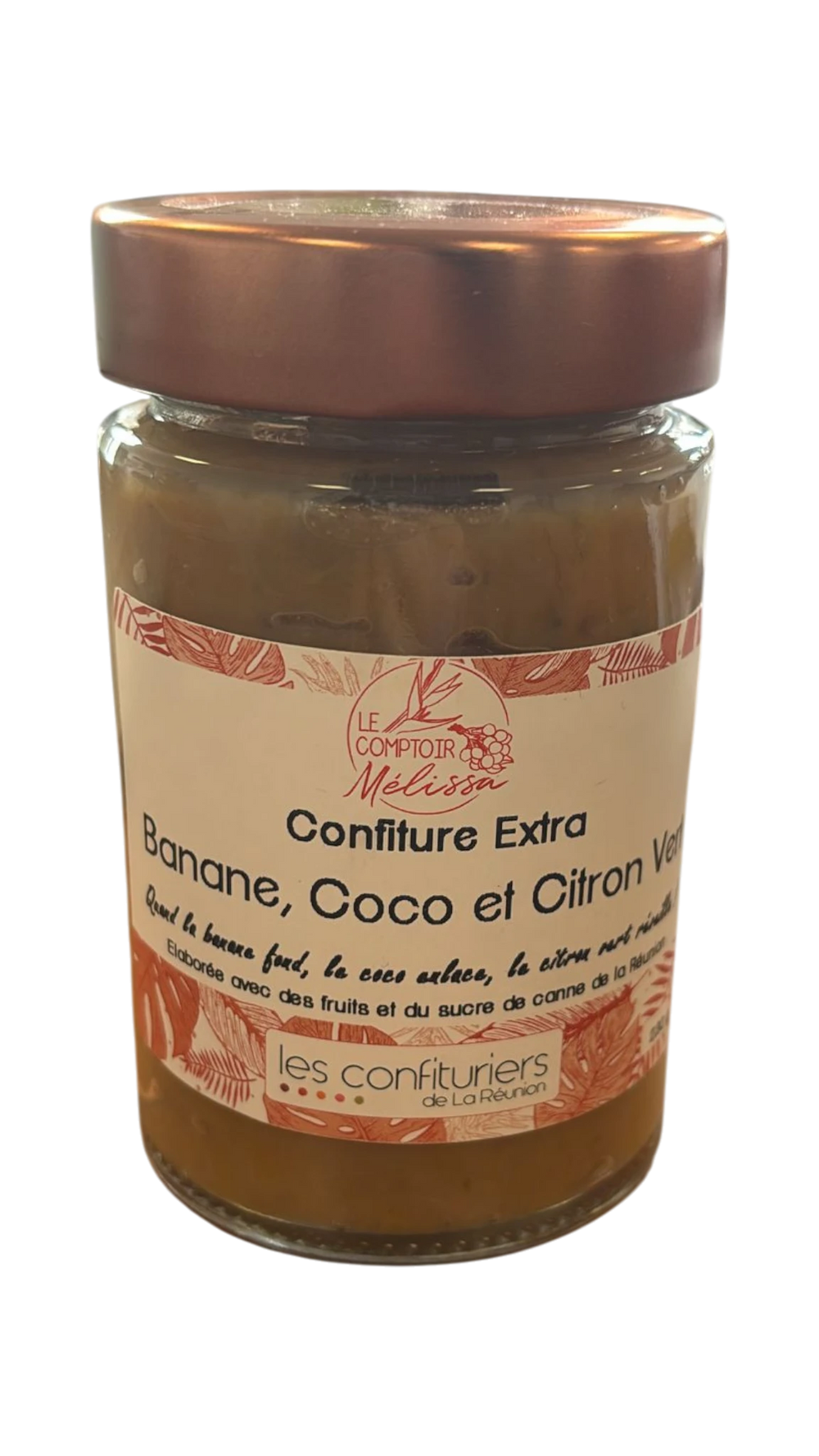 Confiture extra Banane, Coco, Citron Vert