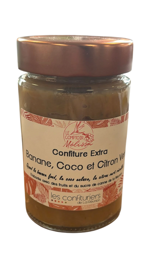 Confiture extra Banane, Coco, Citron Vert