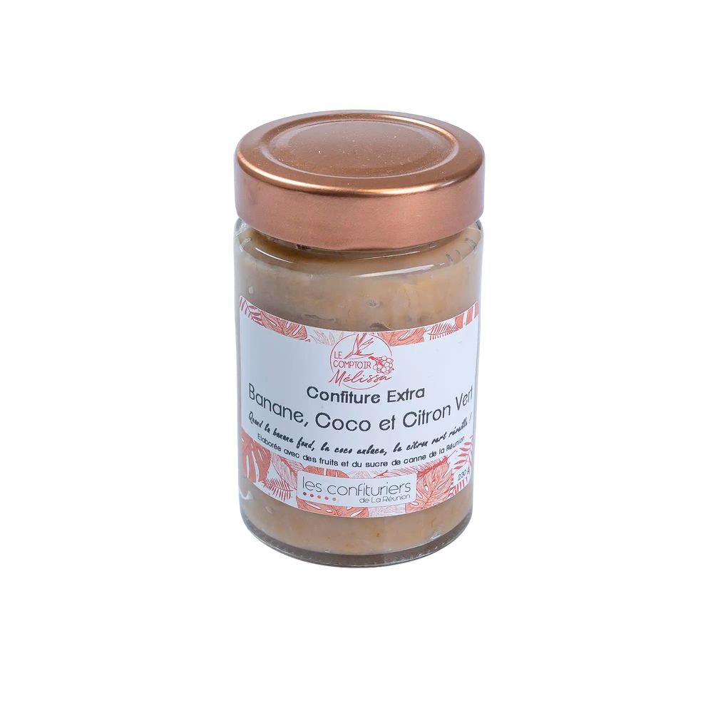 Confiture extra Banane, Coco, Citron Vert