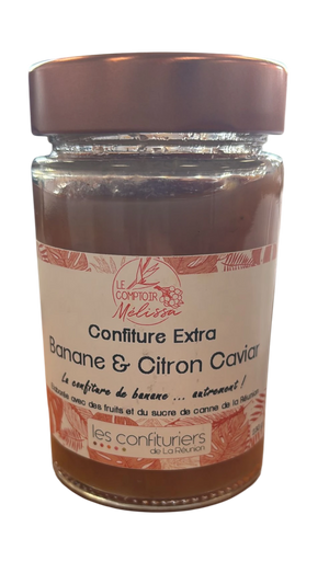 Confiture extra Banane et Citron Caviar
