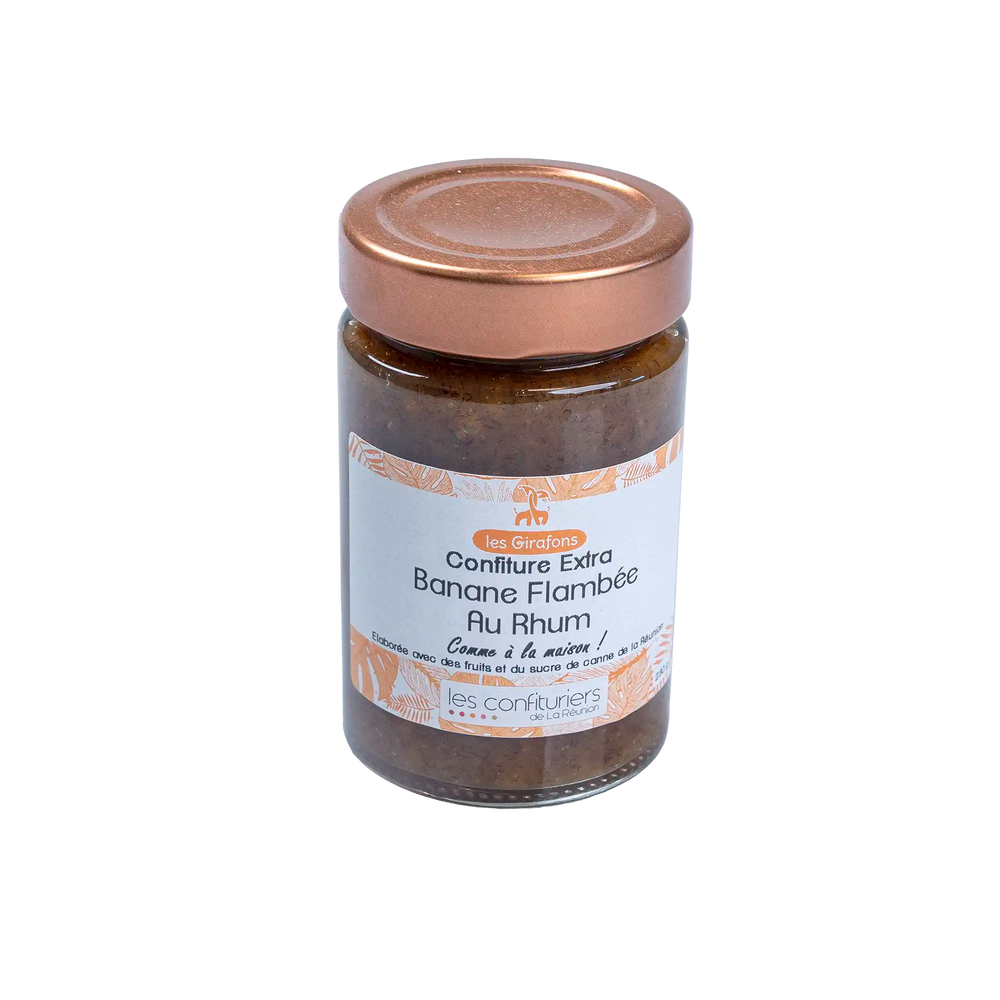 Confiture extra Banane Flambée au Rhum