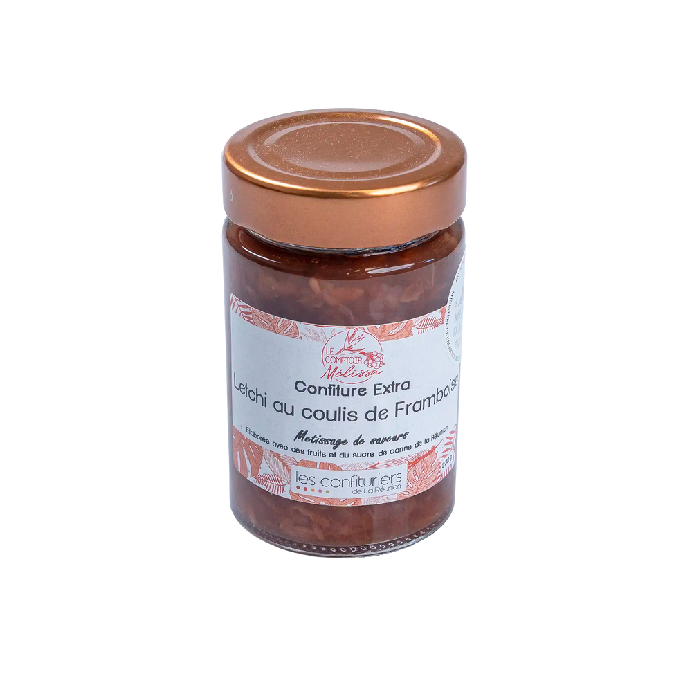 Confiture extra Letchi au coulis de Framboise