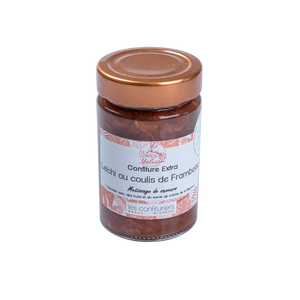 Confiture extra Letchi au coulis de Framboise