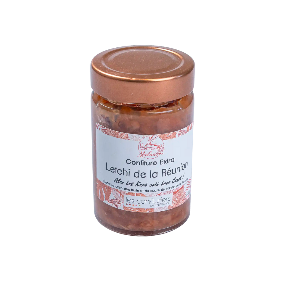 Confiture extra Letchi de la Réunion 90%de fruits
