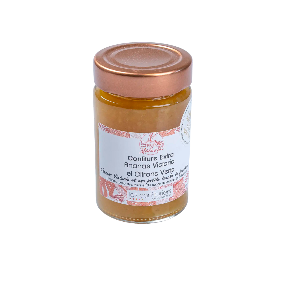 Confiture Extra Ananas Victoria et Citrons Verts