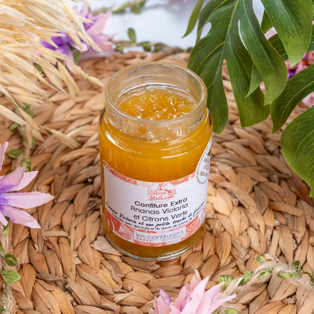 Confiture Extra Ananas Victoria et Citrons Verts