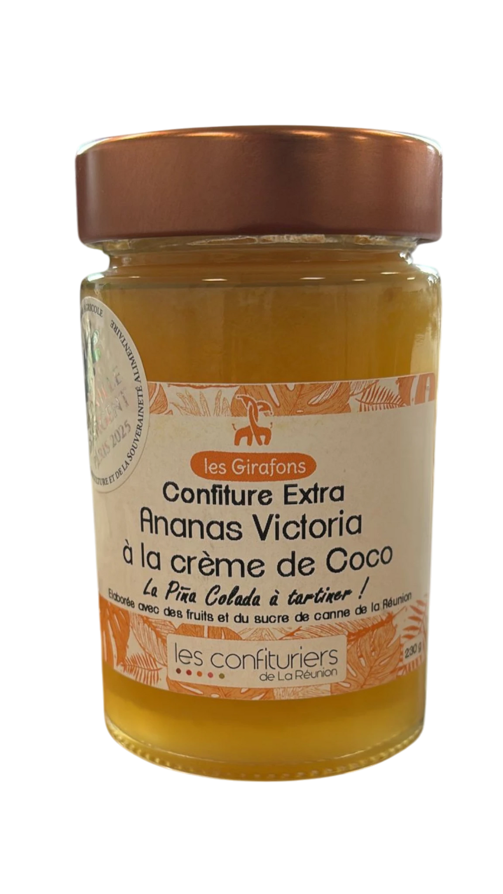 Confiture Extra Ananas Victoria à la crème de Coco