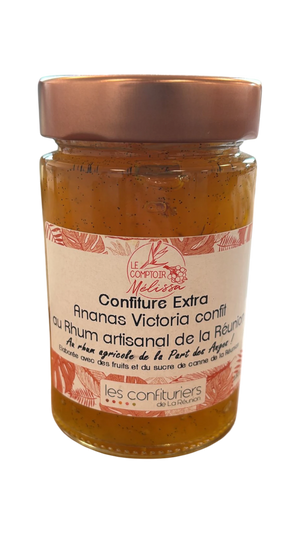 Confiture Extra Ananas Victoria au Rhum artisanal de la Réunion