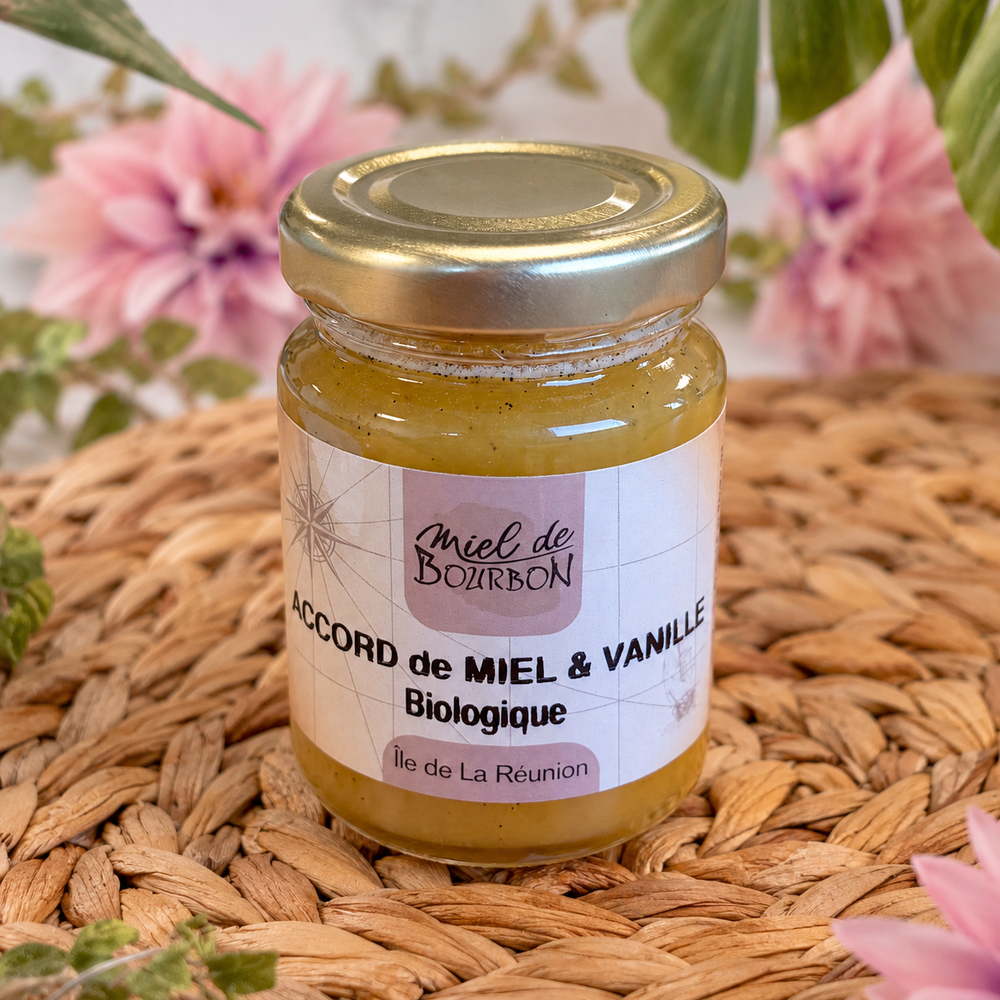 Accord de Miel & Vanille Biologique — vue rapprochée