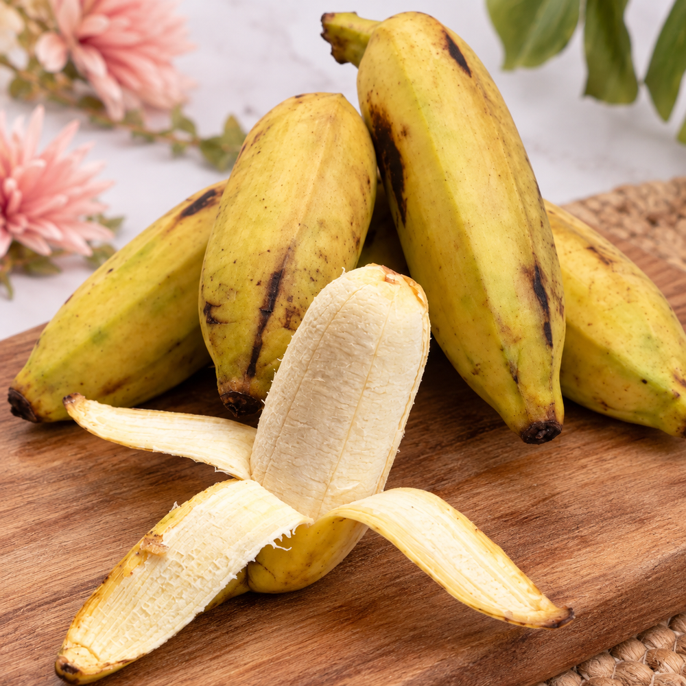 Banane Blanche de la Réunion — vue rapprochée