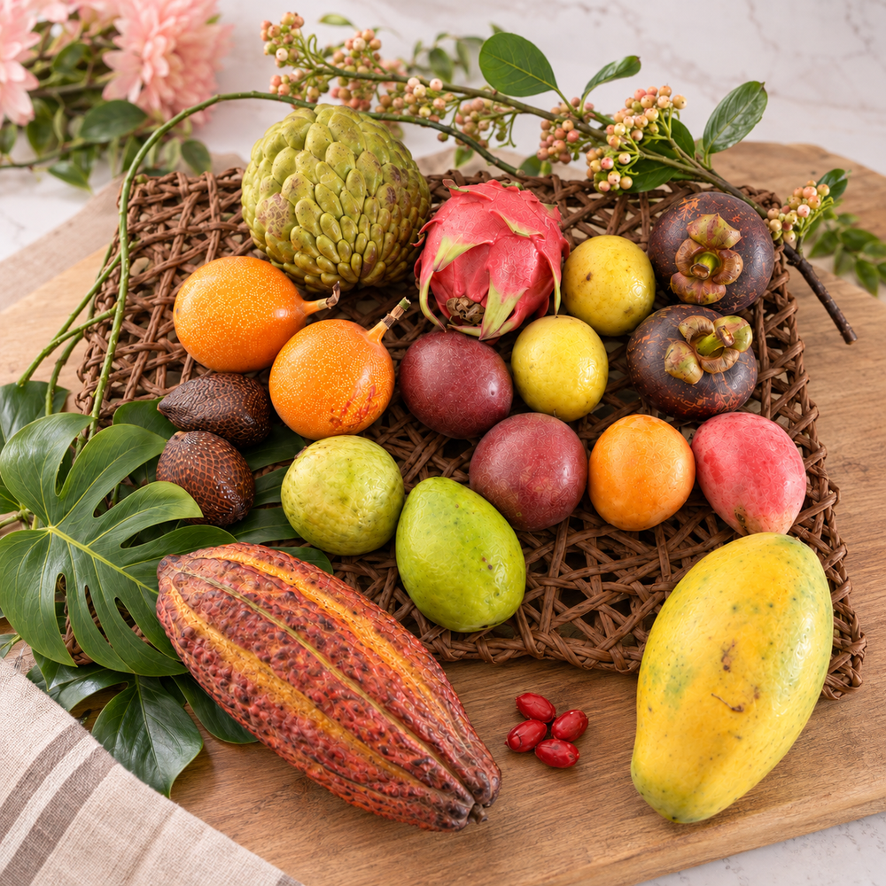 Box Découverte Fruits Exotiques  ( M ) — mise en scène