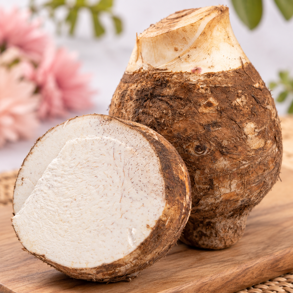 Dachine frais de Martinique 800g — vue rapprochée