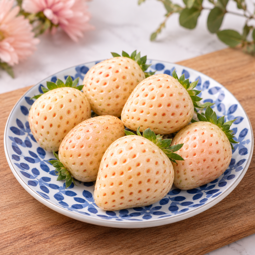 Fraise Blanche 100g (camion frigorifique) — mise en scène