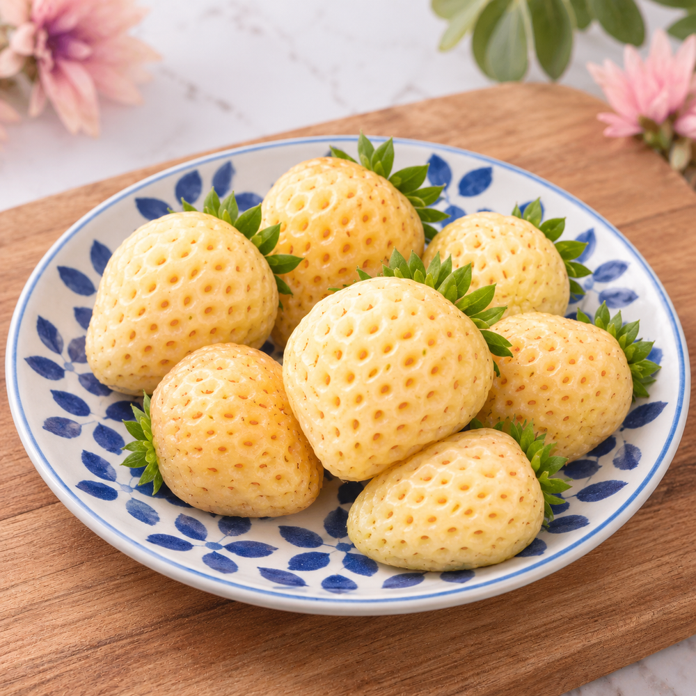 Fraise Jaune 100g (camion frigorifique) — mise en scène