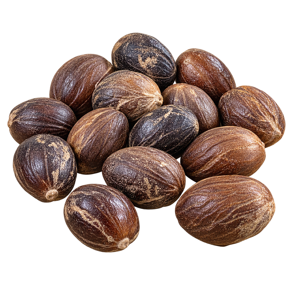 Noix de muscade de Guadeloupe 100 g — packshot détouré