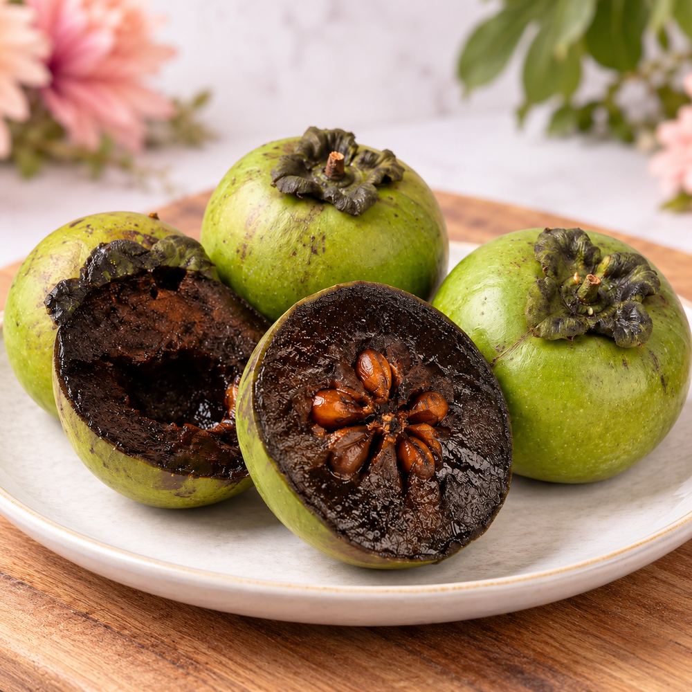 Sapote noire de L'Ile de La Reunion (Expedié vert) — vue rapprochée