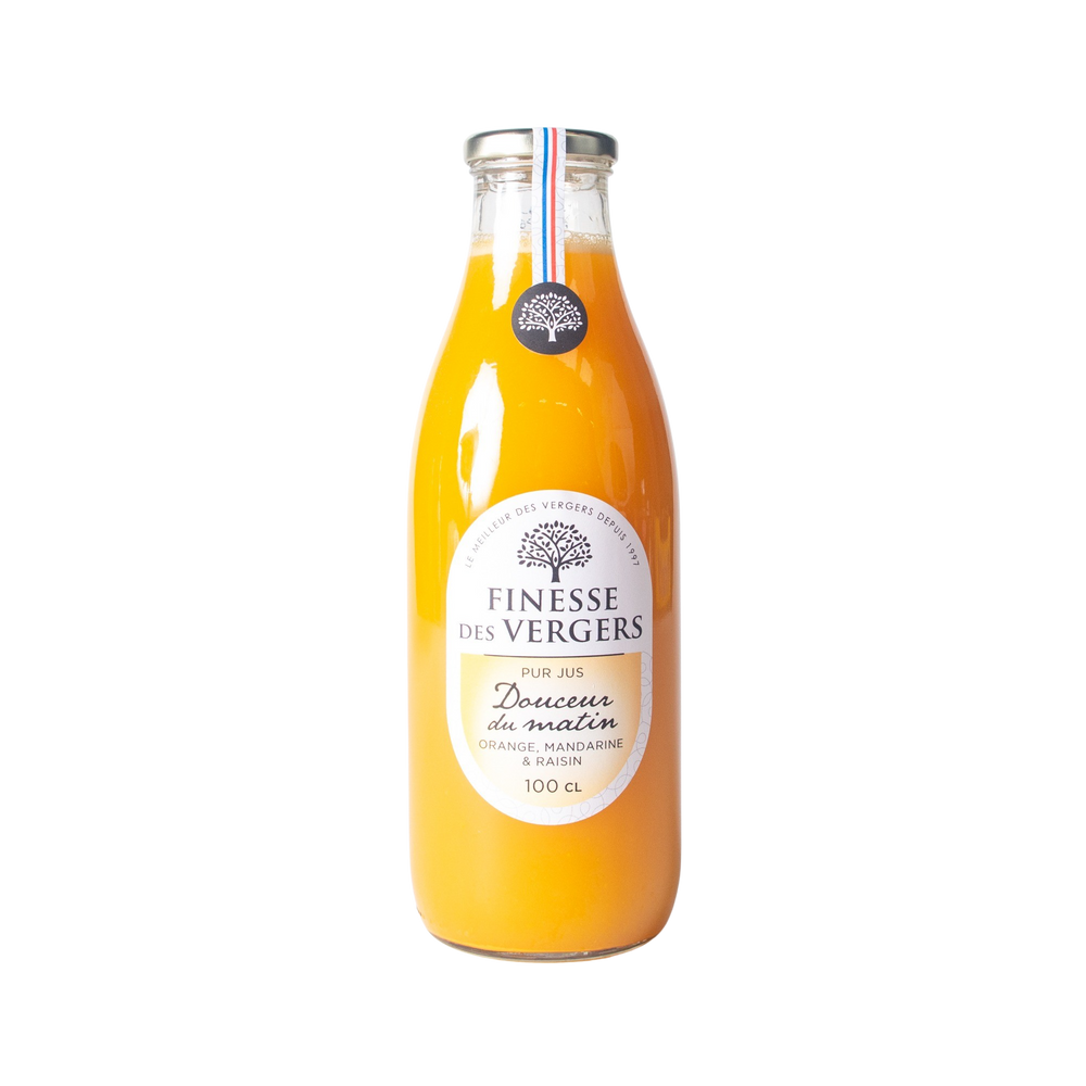 Jus douceur du  matin, orange, mandarine et raisin (1litre)