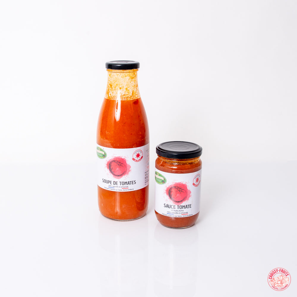 Soupe de tomates (750ml) et sauce tomates (280g)