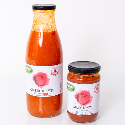 Soupe de tomates (750ml) et sauce tomates (280g)